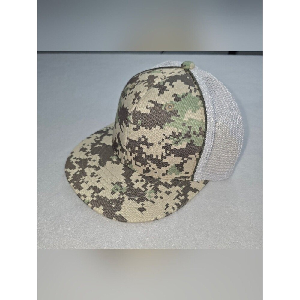 Pacific Headwear Pro-Model Digi Camo Trucker Mesh Cap Fitted Size XS NWOT Bin CX